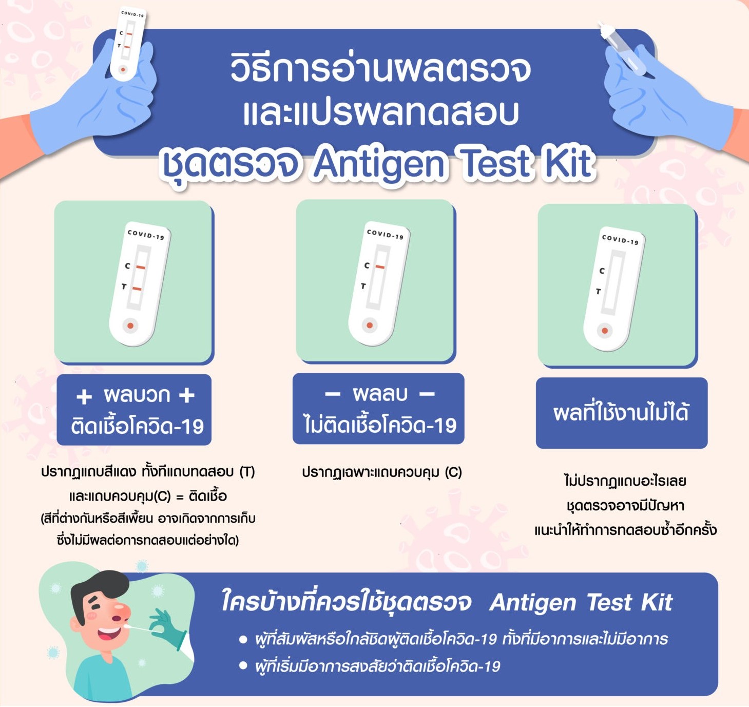 วิธีตรวจหาเชื้อโควิดโดย-Antigen-Test-Kit-ด้วยตัวเอง thai-herbs.thdata.co | วิธีตรวจหาเชื้อโควิดโดย-Antigen-Test-Kit-ด้วยตัวเอง สรรพคุณ สมุนไพร ไทย 